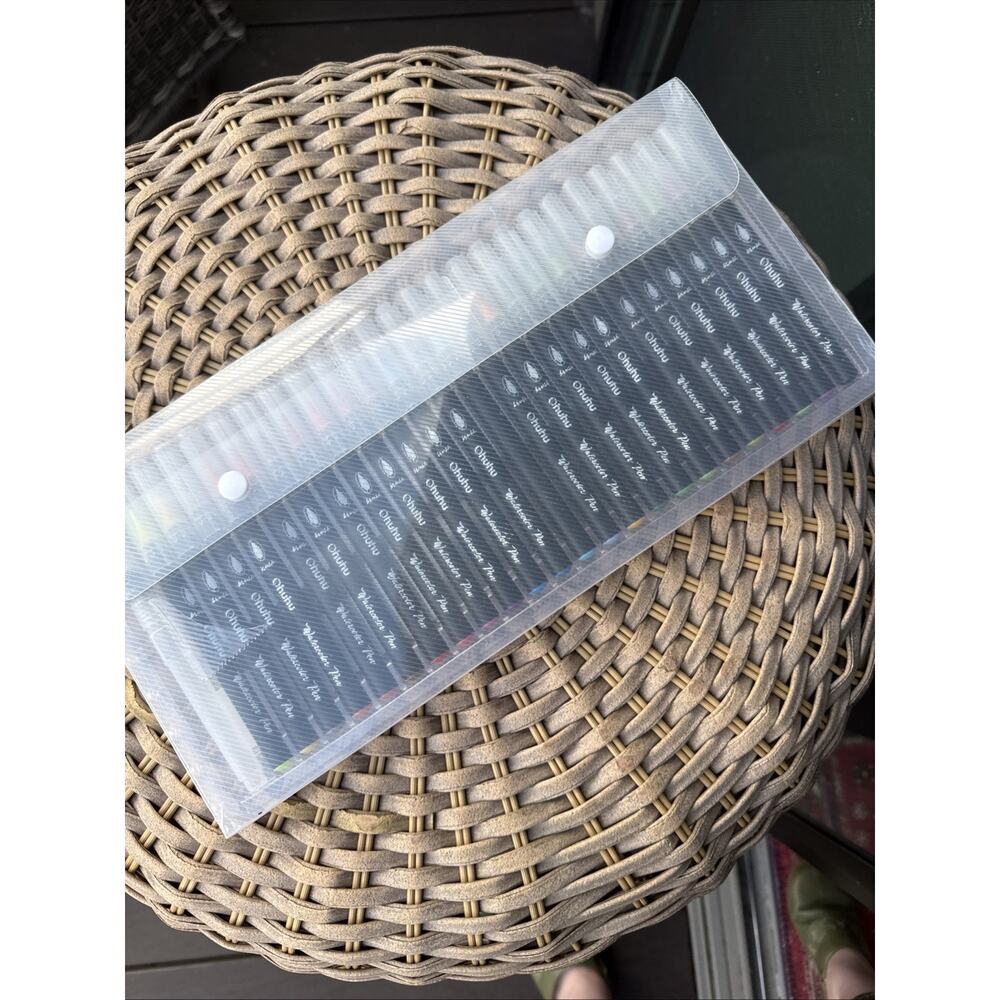 Ohuhu 24 Colors Watercolor Brush Pens Watercolor Drawing Marker Open Unused